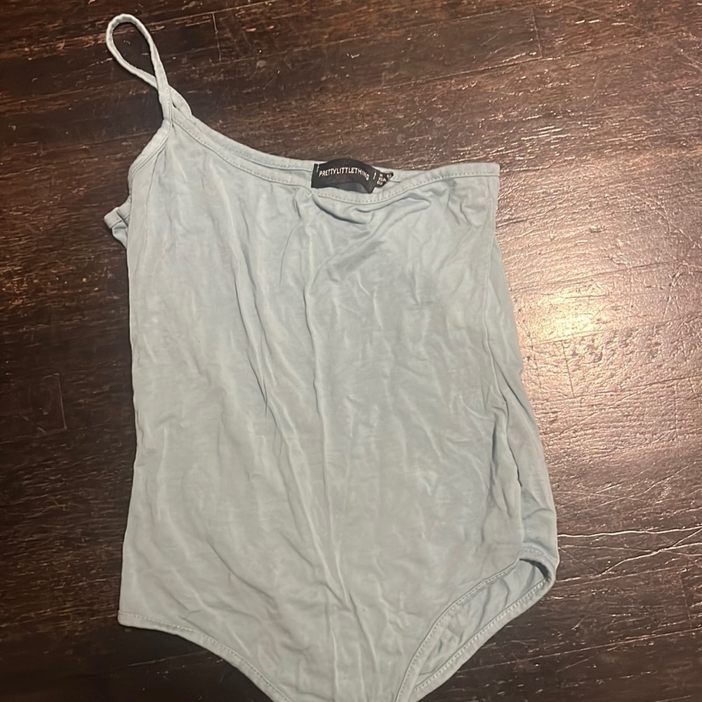 PLT blue one strap bodysuit 🩵
